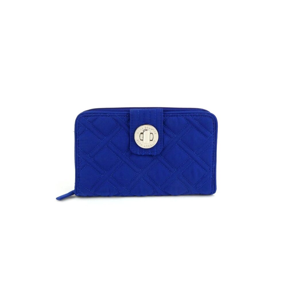 Vera Bradley Cobalt Blue Turnlock Wallet